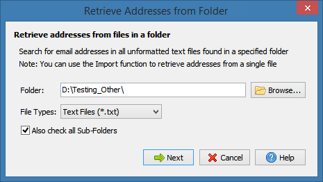 Add Addresses From Files