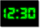 Digital Clock Screen Saver Screen Shot